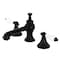 Kingston Brass KC7060PL Vintage 8" Widespread Bathroom Faucet, Matte Black KC7060PL - alternate 1